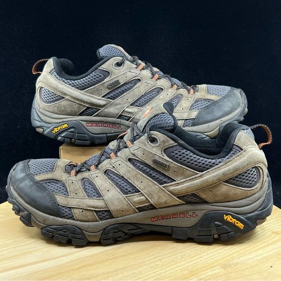 Merrell Other - Merrell Men Moab 2 Waterproof Hiking Shoes Walnut Suede, Leather & Mesh Size 12